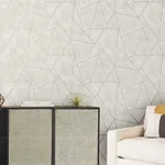 Antonina Vella Nazca wallpaper, color Neutral & Silver, SKU MD7183