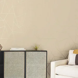 Antonina Vella Nazca wallpaper, color Almond & Gold, SKU NW3500