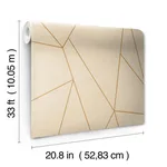 Antonina Vella Nazca - Almond & Gold Wallpaper | Buy Online Antonina Vella Nazca wallpaper, color Almond & Gold, SKU NW3500