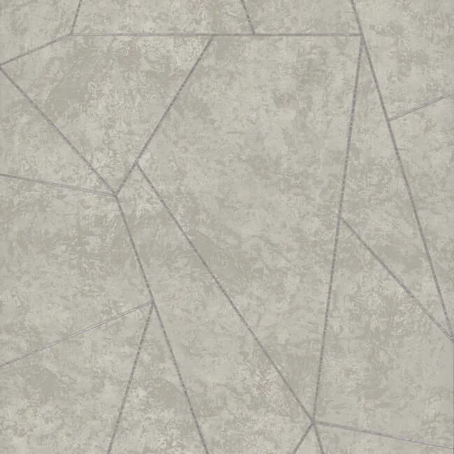 Antonina Vella Nazca wallpaper, color Light Grey & Silver, SKU NW3503