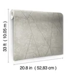 Antonina Vella Nazca - Light Grey & Silver Wallpaper | Buy Online Antonina Vella Nazca wallpaper, color Light Grey & Silver, SKU NW3503