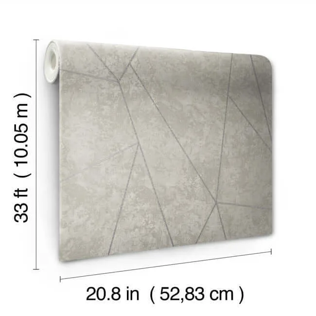 Antonina Vella Nazca - Light Grey & Silver Wallpaper | Buy Online Antonina Vella Nazca wallpaper, color Light Grey & Silver, SKU NW3503