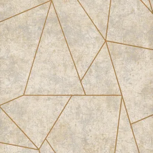 Antonina Vella Nazca wallpaper, color Neutral & Gold, SKU NW3504
