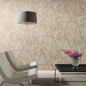Antonina Vella Nazca wallpaper, color Neutral & Gold, SKU NW3504