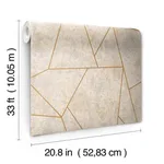 Antonina Vella Nazca - Neutral & Gold Wallpaper | Buy Online Antonina Vella Nazca wallpaper, color Neutral & Gold, SKU NW3504