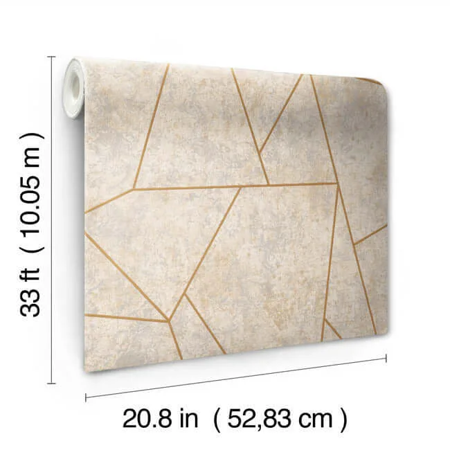 Antonina Vella Nazca - Neutral & Gold Wallpaper | Buy Online Antonina Vella Nazca wallpaper, color Neutral & Gold, SKU NW3504