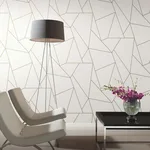 Antonina Vella Nazca wallpaper, color White & Gold, SKU MD7182