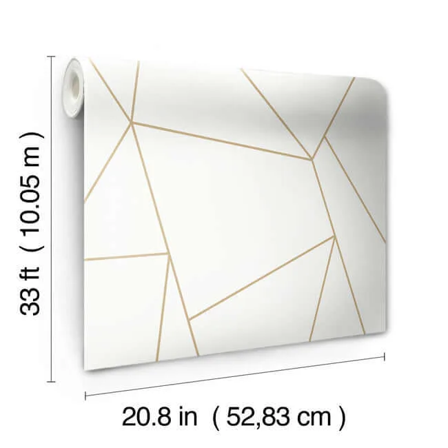 Antonina Vella Nazca wallpaper, color White & Gold, SKU MD7182