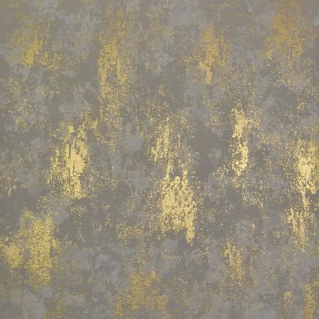 Antonina Vella Nebula wallpaper, color Khaki & Gold, SKU NW3574