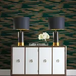 Antonina Vella Nimbus - Teal Wallpaper | Buy Online Antonina Vella Nimbus wallpaper, color Teal, SKU DD3823
