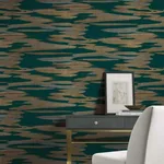 Antonina Vella Nimbus - Teal Wallpaper | Buy Online Antonina Vella Nimbus wallpaper, color Teal, SKU DD3823