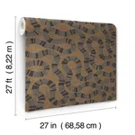 Antonina Vella Ophidia - Brown Wallpaper | Buy Online Antonina Vella Ophidia wallpaper, color Brown, SKU AB3001