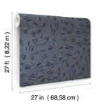 Antonina Vella Ophidia - Navy Wallpaper | Buy Online Antonina Vella Ophidia wallpaper, color Navy, SKU AB3002