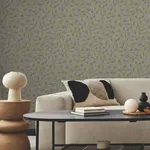 Antonina Vella Ophidia wallpaper, color Olive, SKU AB3005