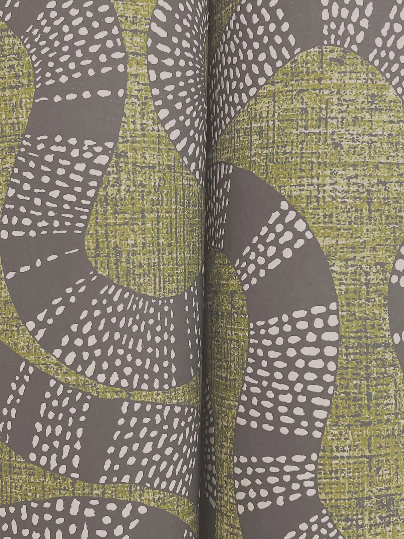 Antonina Vella Ophidia wallpaper, color Olive, SKU AB3005