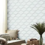 Antonina Vella Palisades Paperweave wallpaper, color Smokey Blue, SKU BO6723