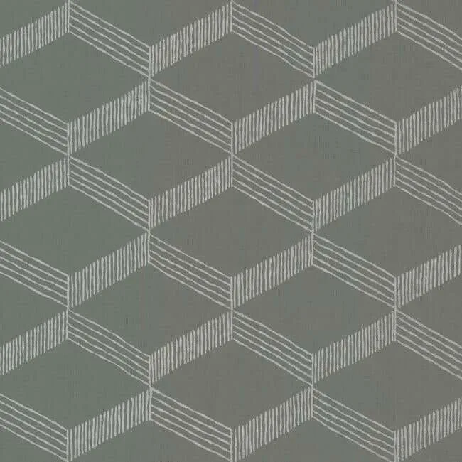Antonina Vella Palisades Paperweave wallpaper, color Grey & White, SKU BO6722