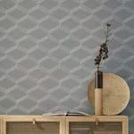 Antonina Vella Palisades Paperweave wallpaper, color Grey & White, SKU BO6722