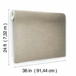 Antonina Vella Paper & Thread Weave wallpaper, color Beige, SKU BO6612