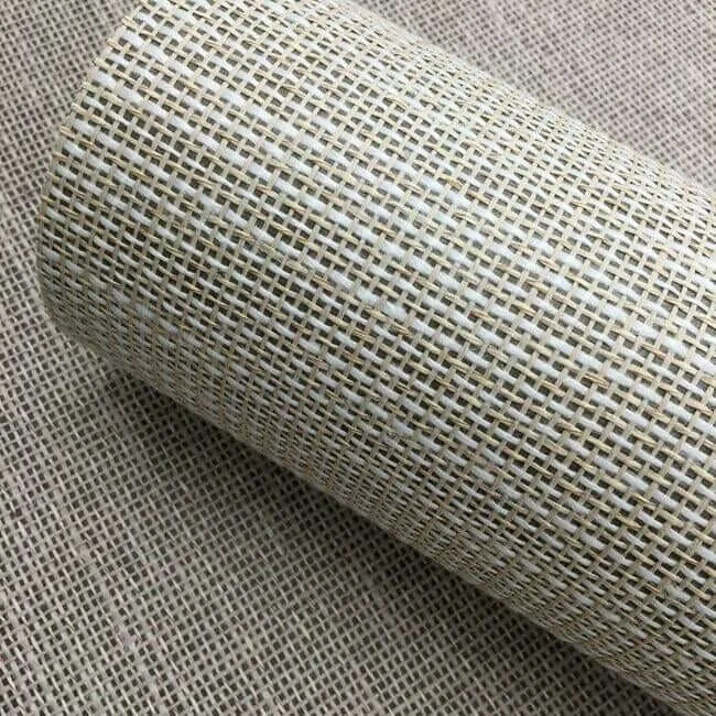 Antonina Vella Paper & Thread Weave wallpaper, color Cream, SKU BO6611