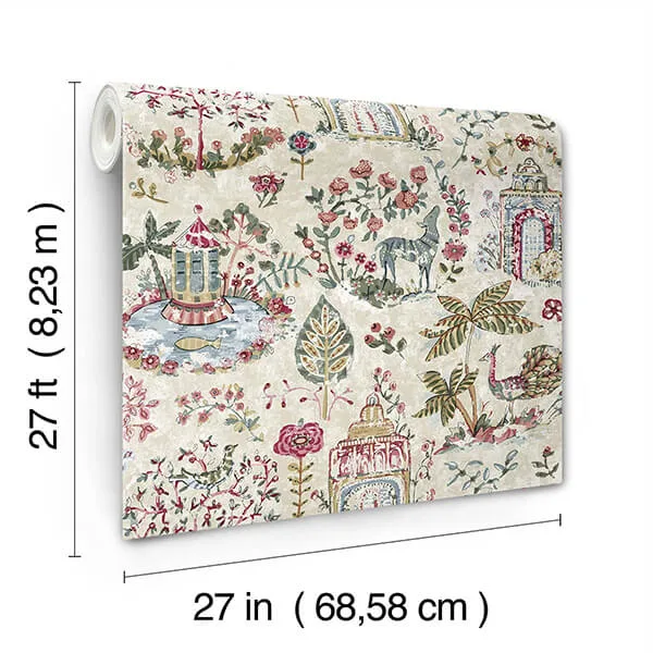 Antonina Vella Parc - Mulberry Wallpaper | Buy Online Antonina Vella Parc wallpaper, color Mulberry, SKU VP1403