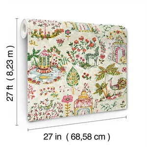 Antonina Vella Parc wallpaper, color Berry, SKU VP1401