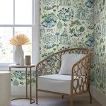 Antonina Vella Parc - Blue & Green Wallpaper | Buy Online Antonina Vella Parc wallpaper, color Blue & Green, SKU VP1402