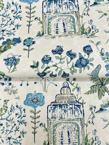 Antonina Vella Parc - Blue & Green Wallpaper | Buy Online Antonina Vella Parc wallpaper, color Blue & Green, SKU VP1402