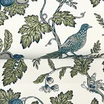 Antonina Vella Parterre - Sage & Indigo Wallpaper | Buy Online Antonina Vella Parterre wallpaper, color Sage & Indigo, SKU VP1314