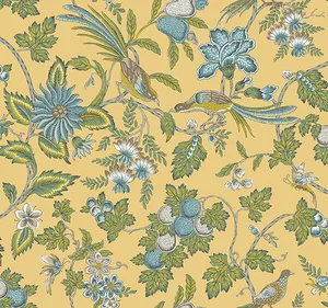 Antonina Vella Parterre wallpaper, color Saffron, SKU VP1313