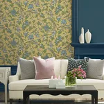 Antonina Vella Parterre wallpaper, color Saffron, SKU VP1313