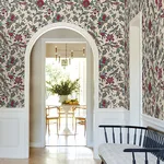Antonina Vella Parterre - Raspberry Wallpaper | Buy Online Antonina Vella Parterre wallpaper, color Raspberry, SKU VP1312