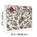Antonina Vella Parterre - Raspberry Wallpaper | Buy Online Antonina Vella Parterre wallpaper, color Raspberry, SKU VP1312