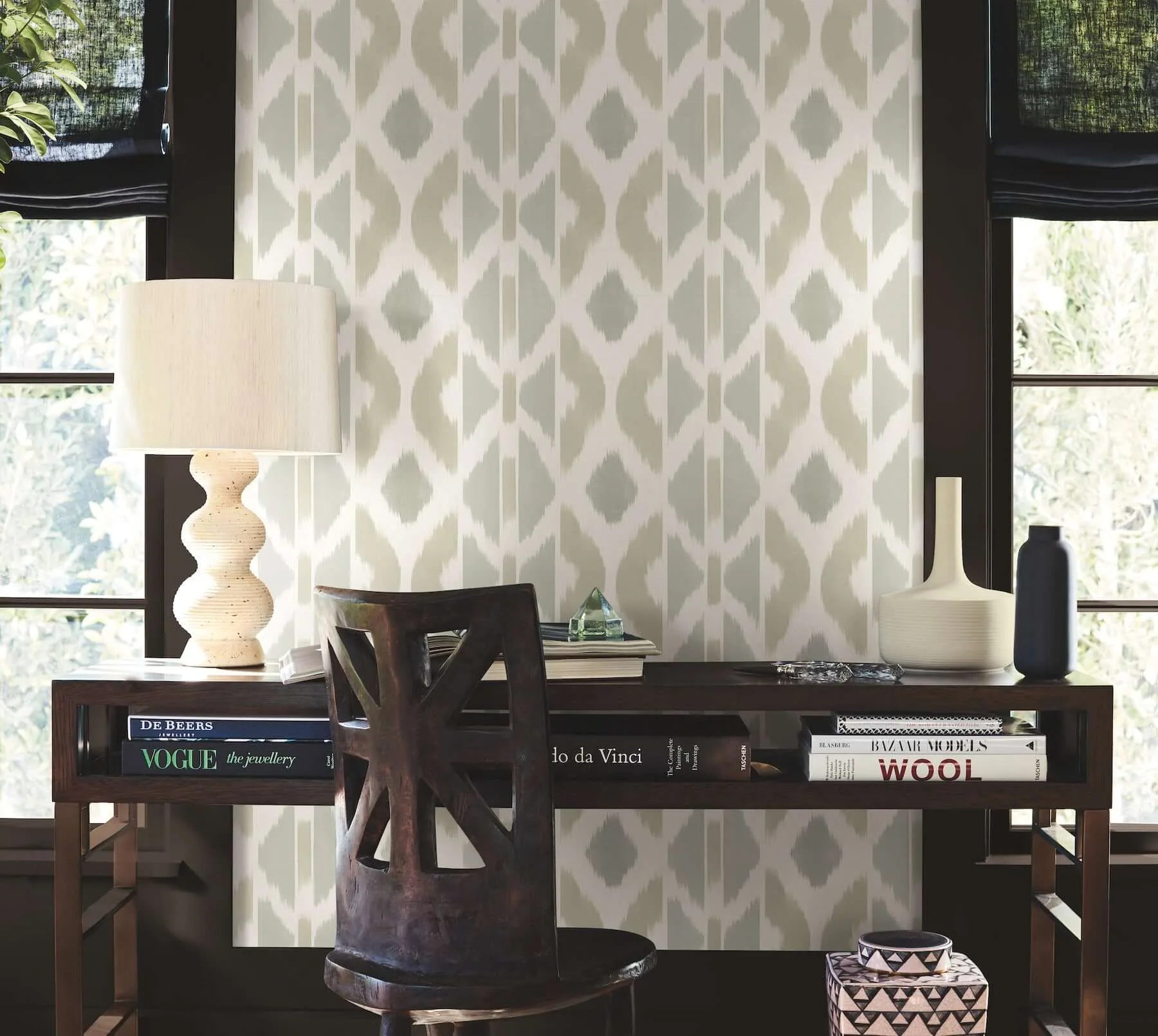 Antonina Vella Patan - Beige Wallpaper | Buy Online Antonina Vella Patan wallpaper, color Beige, SKU AB3093