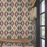 Antonina Vella Patan - Ruby Wallpaper | Buy Online Antonina Vella Patan wallpaper, color Ruby, SKU AB3091