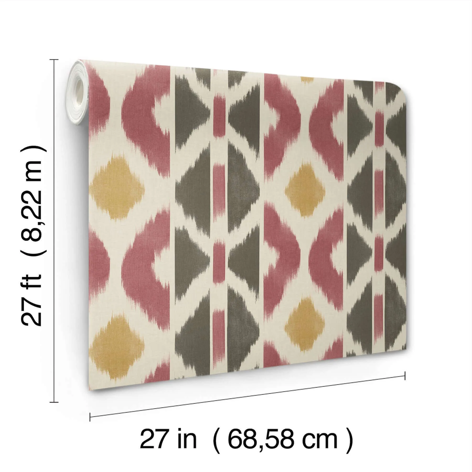 Antonina Vella Patan - Ruby Wallpaper | Buy Online Antonina Vella Patan wallpaper, color Ruby, SKU AB3091