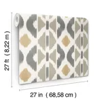 Antonina Vella Patan wallpaper, color Taupe, SKU AB3095