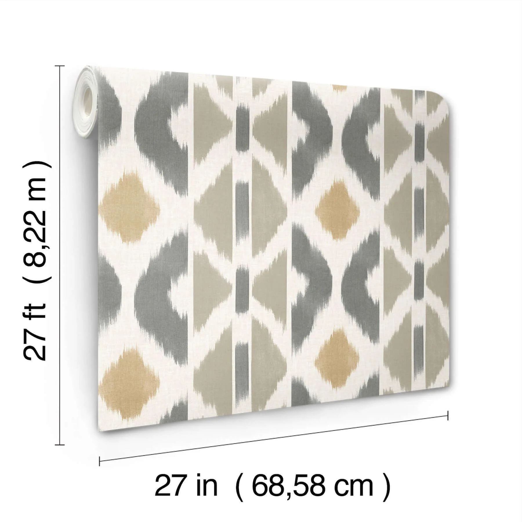 Antonina Vella Patan wallpaper, color Taupe, SKU AB3095