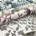 Antonina Vella Peacock Block Print wallpaper, color Purple, SKU BO6631