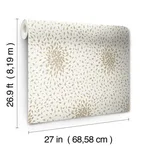 Antonina Vella Petite Leaves - Cream & Gold Wallpaper | Buy Online Antonina Vella Petite Leaves wallpaper, color Cream & Gold, SKU MD7103