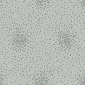 Antonina Vella Petite Leaves wallpaper, color Eucalyptus & Silver, SKU MD7104