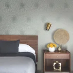 Antonina Vella Petite Leaves - Eucalyptus & Silver Wallpaper | Buy Online Antonina Vella Petite Leaves wallpaper, color Eucalyptus & Silver, SKU MD7104
