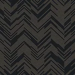 Antonina Vella Polished Chevron - Black & Gold Wallpaper | Buy Online Antonina Vella Polished Chevron wallpaper, color Black & Gold, SKU MD7221