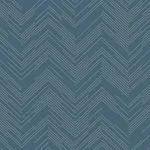 Antonina Vella Polished Chevron - Blue & Silver Wallpaper | Buy Online Antonina Vella Polished Chevron wallpaper, color Blue & Silver, SKU MD7224