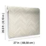 Antonina Vella Polished Chevron - Cream & Gold Wallpaper | Buy Online Antonina Vella Polished Chevron wallpaper, color Cream & Gold, SKU MD7225