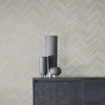 Antonina Vella Polished Chevron - Taupe & Silver Wallpaper | Buy Online Antonina Vella Polished Chevron wallpaper, color Taupe & Silver, SKU MD7227