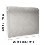 Antonina Vella Polished Chevron - Taupe & Silver Wallpaper | Buy Online Antonina Vella Polished Chevron wallpaper, color Taupe & Silver, SKU MD7227
