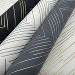 Antonina Vella Polished Chevron - White & Silver Wallpaper | Buy Online Antonina Vella Polished Chevron wallpaper, color White & Silver, SKU MD7223