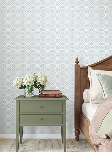 Antonina Vella Priti wallpaper, color Blue, SKU VP1331