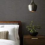 Antonina Vella Ribbon Bamboo - Black & Silver Metallic Wallpaper | Buy Online Antonina Vella Ribbon Bamboo wallpaper, color Black & Silver Metallic, SKU DD3835